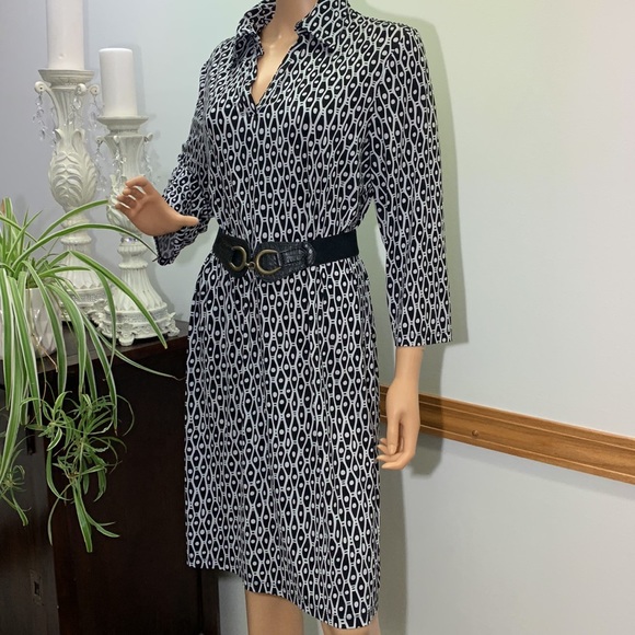 DS ITALY gorgeous dress with matching belt - Picture 4 of 8